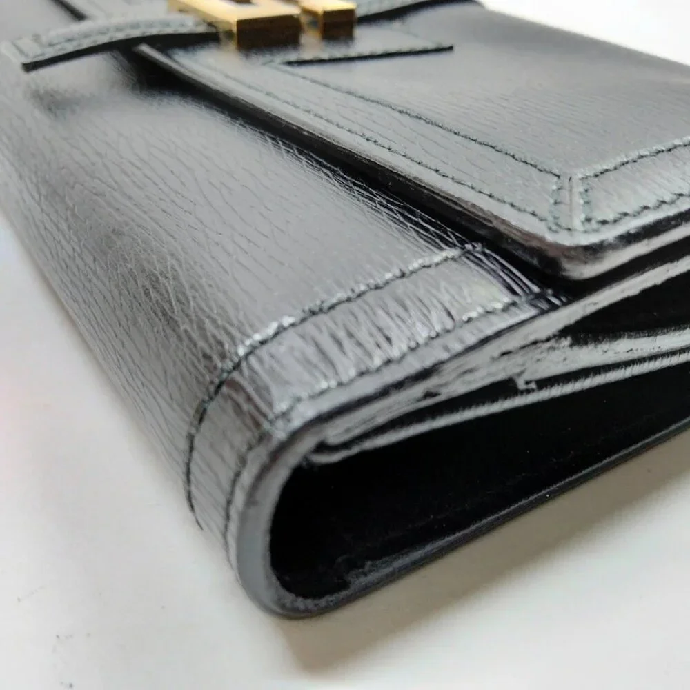 Gucci Long Wallet Black Leather 280-081825 - Picture 4 of 9